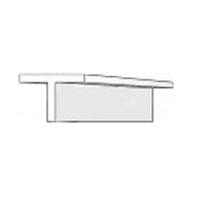 EVERGREEN 765 WHITE STYRENE T PROFILE .123" (3.10mm)(3 Per Pack)