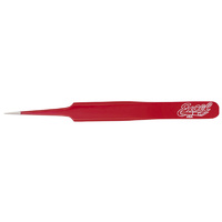 EXCEL 30427 4.5  STRAIGHT POINT TWEEZERS (RED)