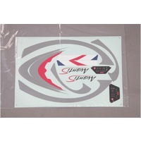 Decal Sheet 70mm Avanti Blue