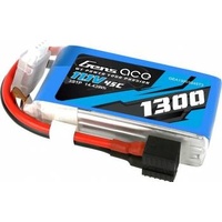 Gens Ace 3S 1300mAh 11.1V 45C Soft Case LiPo Battery (EC3, Deans) - GEA13003S45T3