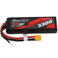 Gens Ace 3S 3300mAh 11.1V 60C Soft Case Lipo Battery (XT60) 