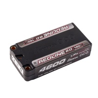 Gens ace 4600mAh 2S 140C 7.4V HardCase 64# Redline 2.0 Series Lipo Battery with 5.0mm bullet