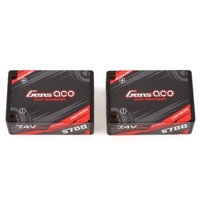Gens Ace 2S LiPo Battery Saddle Pack 60C (7.4V/5700mAh)