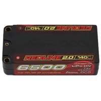 Gens Ace Redline 2.0 2S Shorty LiHV Battery 140C (7.6V/6500mAh) w/5mm Bullets