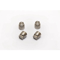 CNC Aluminium Flange Nuts 4mm (4)