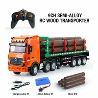 1:18 scale nine-channel semi-alloy remote-controlled wooden transport vehicle