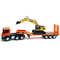 1:18 nine-channel semi-alloy remote control flatbed trailer