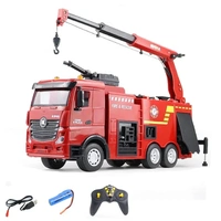 1:18 nine-channel semi-alloy remote-controlled van-type fire truck