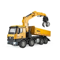 1:14 26-channel semi-alloy remote control self-loading wood grab truck with three-in-one function