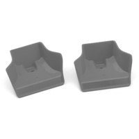 JConcepts Mugen MBX8/MBX-8e 1/8 Evo Molded Front Wings (Grey) (2)