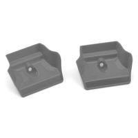 JConcepts Associated RC8B4.1/RC8B4.1e 1/8 Molded Front Wings (Grey) (2)