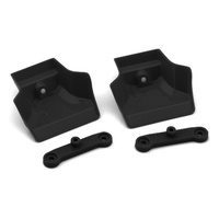 JConcepts XRAY XB8/XB8e 2025 1/8 Molded Front Wings w/Adaptors (Black) (2)