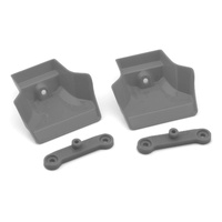 JConcepts XRAY XB8/XB8e 2025 1/8 Molded Front Wings w/Adaptors (Grey) (2)