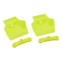JConcepts XRAY XB8/XB8e 2025 1/8 Molded Front Wings w/Adaptors (Yellow) (2)