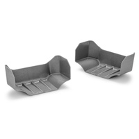 JConcepts Truggy 1/8 Evo Molded Front Wings (Grey) (2)
