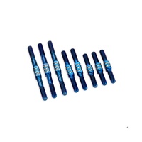 JConcepts RC10 Classic Fin Titanium Turnbuckle Set (8) (Blue)