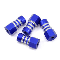 JConcepts Front & Rear Shock Mount Standoff for Traxxas Slash 4x4 (Blue) (4)