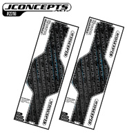 JConcepts - RC10 - precut chassis protective sheet, black - 2pc. (Fits – all RC10 tub chassis models)