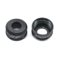JConcepts - Fin, VCS3 shock bottom cap - black (compatible with Team Associated 13mm shocks)