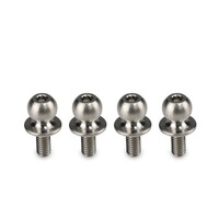 Titanium Clod Buster | Regulator ladder bar pivot screw - 8 x 9 x 4mm ball-stud, 4pc