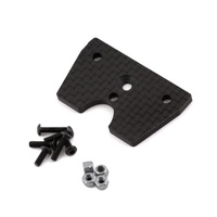 F2 truggy body mount adaptor, carbon fiber - Tekno NT48 2.0 (Requires Team Associated #81447)