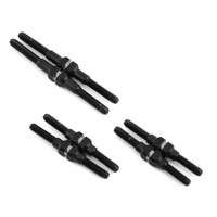 Mini-T 2.0 | Mini-B Fin titanium turnbuckle set, black - 6pc