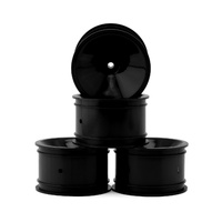 Mono - RC10, RC10B2, RC10B3 2.2" rear (3/16" axle) wheel (black) - 4pc (+offset)