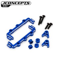 JConcepts - RC10B7 aluminum battery hold and swing, set - blue