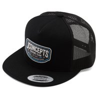 JConcepts 2025 Snapback Flatbill Hat (Black) (One Size Fits Most)