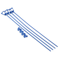 JConcepts - monster truck tire stick, holds 4 mounted tires (blue) - 4pc.