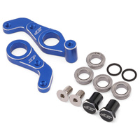 JConcepts RC10 | RC10T 4wd aluminum steering bellcrank assembly, blue