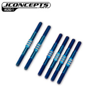 JConcepts - B84 Fin Titanium turnbuckle set, 6pc. - Burnt Blue