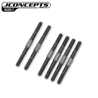 JConcepts - B84 Fin Titanium turnbuckle set, 6pc. - Stealth Black 