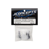 JConcepts RC10 B7.1/B7.1D Titanium Lower Screw Set (Black) (32)