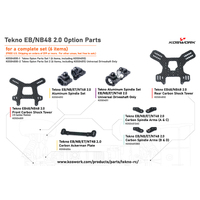 (Replaced by KOS04000-3) Tekno Option Parts Set 2 (6 items, including KOS04011) Universal Driveshaft Only