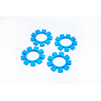 Blue 1/10 TC Touring/Sedan, 1/10 Buggy UFO High Strength Silicone Tire Glue Bands (4)