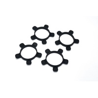 Blue 1/10 TC Touring/Sedan, 1/10 Buggy UFO High Strength Silicone Tire Glue Bands (4)