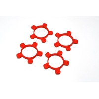 Blue 1/10 TC Touring/Sedan, 1/10 Buggy UFO High Strength Silicone Tire Glue Bands (4)