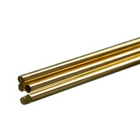 K&S 1161 SOLID BRASS ROD (36IN LENGTHS) 3/32IN (1 rod per bag x 5 bags)