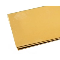 K&S 253 SHEET METAL (4IN X 10IN SHEETS) BRASS  .032 (1 sheet per package x 3 per bag)