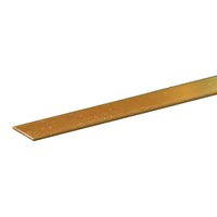 K&S 8236 BRASS STRIPS (12IN LENGTHS) .025 X 1/2:IN (1 STRIP PER CARD)