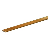 K&S 8240 BRASS STRIPS (12IN LENGTHS) .032 X 1/4IN (1 STRIP PER CARD)