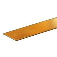 K&S 8242 BRASS STRIPS (12IN LENGTHS) .032IN X 1IN (1 STRIP PER PACK)