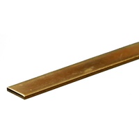 K&S 8246 BRASS STRIPS (12IN LENGTHS) .064 X 1/2IN (1 STRIP PER CARD)