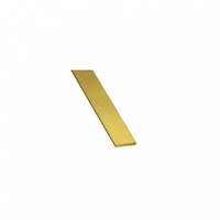 K&S 9843 BRASS STRIP  (300MM LENGTHS) 1MM THK X 6MM WIDE (3 PIECES)