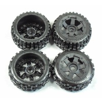 Baja 5B Front & Rear Knobby Wheel Set (4)