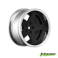 5SPOKE/MATTE BLACK Wheels Only 4pcs (2,4,6,8mm OFFSET HEX 12mm)