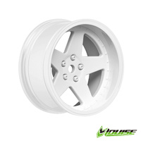 5 SPOKE/GLOSS WHITE Wheels Only 4pcs (2,4,6,8mm OFFSET HEX 12mm)
