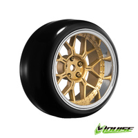 14 SPOKE/BRONZE Pre mount  rim & tyres 2,4,6,8mm OFFSET HEX 12mm 4pcs