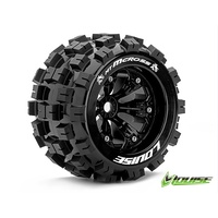 MT-Cross 1/8 Truck Tyre w/BLK rim